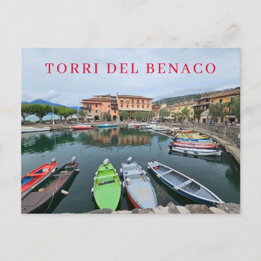 Carte postale de la vue du port de Torri del Benac (Devant)