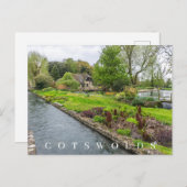 Carte postale de la vue sur le ruisseau de Bibury (Devant / Derrière)