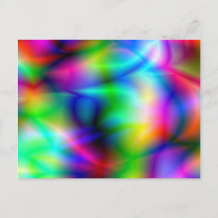 Carte postale de l'abstraction colorée