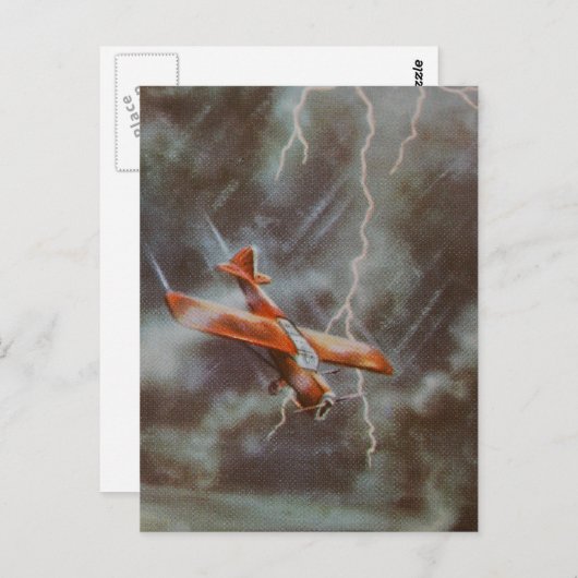 Carte postale de l'aéronef vintage (Devant / Derrière)