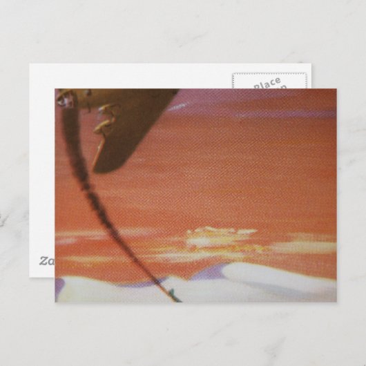 Carte postale de l'aéronef vintage (Devant / Derrière)