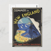 Carte postale de l'affiche de voyage de la Nouvell (Devant / Derrière)