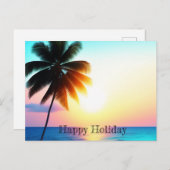 Carte postale de l'affiche de voyage de vacances (Devant / Derrière)