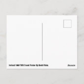 Carte postale de l'affiche de voyage Irlande vinta (Dos)