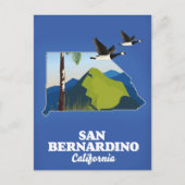 Carte postale de l'affiche de voyage Orange County (Devant)