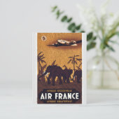 Carte postale de l'affiche de voyage vintage (Debout devant)