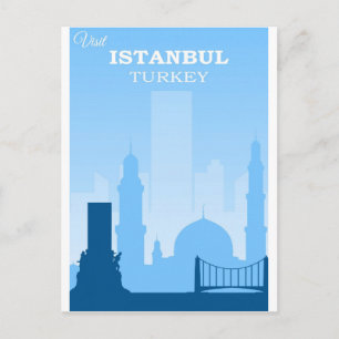 Carte postale de l'affiche Vintage voyage Istanbul