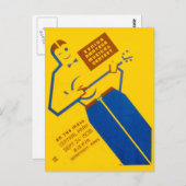 Carte postale de l'affiche WPA (Devant / Derrière)