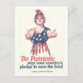 Carte postale de l'affiche WWI "Be Patriotic : Sav (Devant)