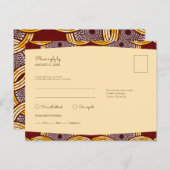 Carte postale de l'Africain Ankara Kitenge Gold RS (Devant / Derrière)