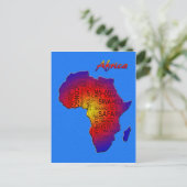 Carte postale de l'Afrique (Debout devant)
