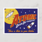 Carte postale de l'âge atomique : Détergent à plat (Devant)