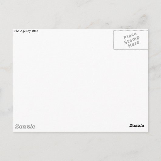 Carte postale de l'Agence (Dos)