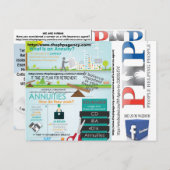 CARTE POSTALE DE L'AGENCE PHP PAR MOJISOLA A GBADA (Devant / Derrière)