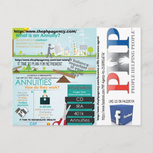 CARTE POSTALE DE L'AGENCE PHP PAR MOJISOLA A GBADA (Devant)