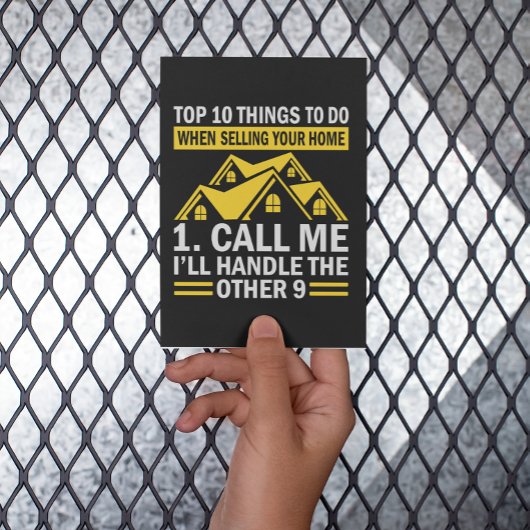 Carte postale de l'agent immobilier Funny Quote