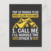 Carte postale de l'agent immobilier Funny Quote (Devant)