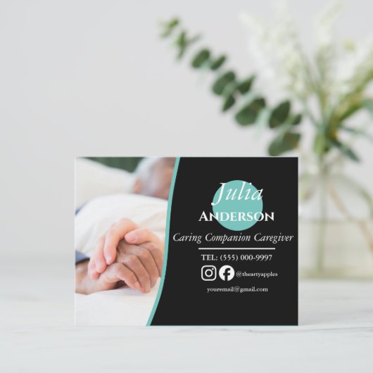 Carte postale de l'aidant (Debout devant)