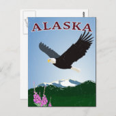 Carte postale de l'aigle de l'Alaska (Devant / Derrière)