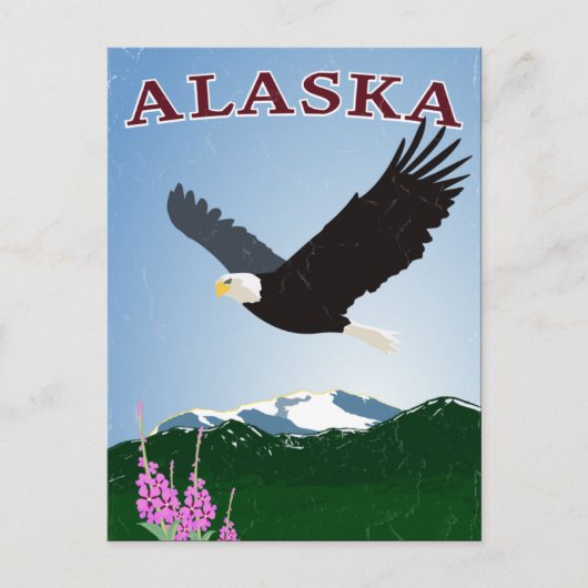 Carte postale de l'aigle de l'Alaska (Devant)