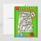 Carte postale de l'Alabama (Devant / Derrière)