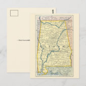 Carte postale de l'Alabama vintage (Devant / Derrière)