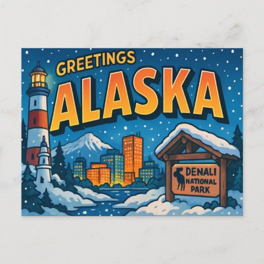 Carte postale de l'ALASKA (Devant)