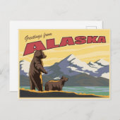 Carte postale de l'Alaska (Devant / Derrière)