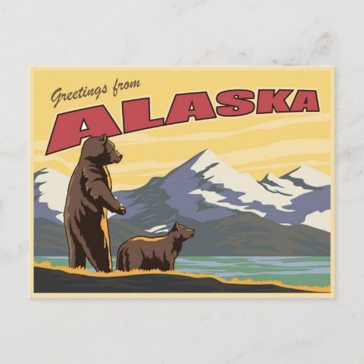 Carte postale de l'Alaska (Devant)
