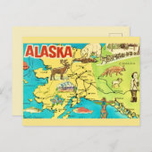 Carte postale de l'Alaska vintage (Devant / Derrière)