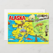 Carte postale de l'Alaska vintage (Devant / Derrière)