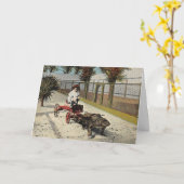 Carte postale de l'alligator (Fleur jaune)