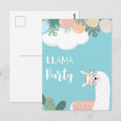 Carte postale de lama mignon (Devant / Derrière)