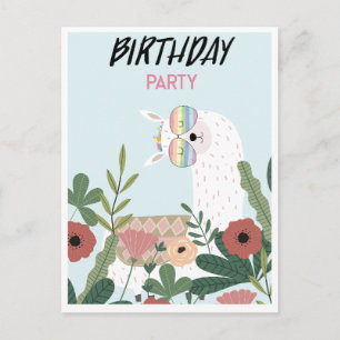 Carte postale de lama mignon