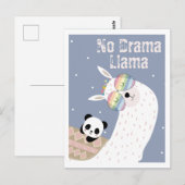Carte postale de lama mignon (Devant / Derrière)