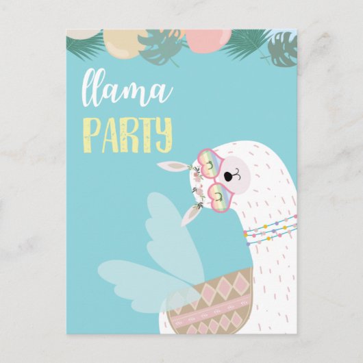 Carte postale de lama mignon (Devant)