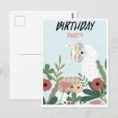 Carte postale de lama mignon (Devant / Derrière)