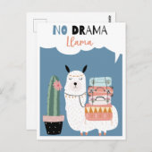 Carte postale de lama mignon (Devant / Derrière)