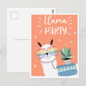 Carte postale de lama mignon (Devant / Derrière)