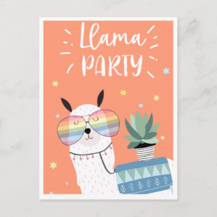 Carte postale de lama mignon