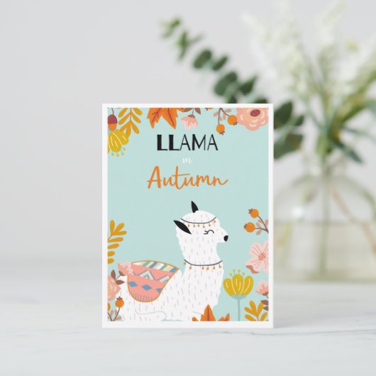 Carte postale de lama mignon (Debout devant)