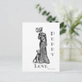 Carte postale de l'amour du chiot (Debout devant)