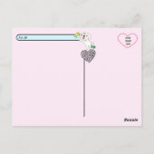 Carte postale de l'amour du Wiemaraner (Dos)