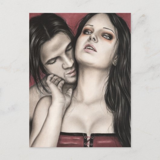 Carte Postale de l'amour d'un vampire (Devant)