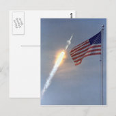 Carte postale de lancement d'Apollo 11 (Devant / Derrière)
