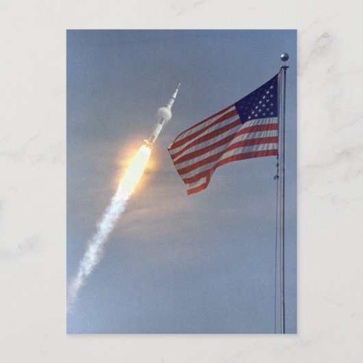 Carte postale de lancement d'Apollo 11 (Devant)