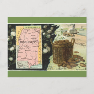 Carte postale de l'ancien Mississippi