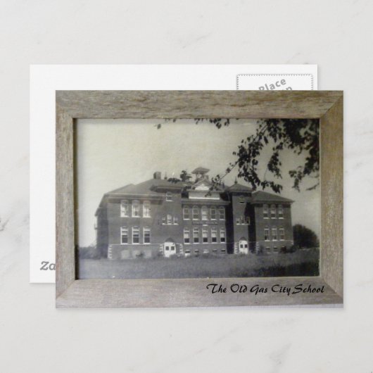 Carte postale de l'ancienne école (Devant / Derrière)