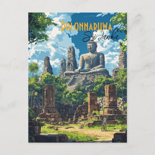 Carte postale de l'ancienne ville de Polonnaruwa S (Devant)