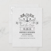 Carte postale de l'ancre de la date (Devant / Derrière)